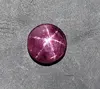 Natural red star ruby cabochon 10mm round shape loose gemstone for making jewelry