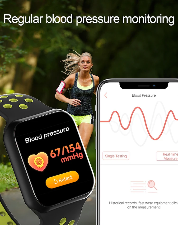 Best fitness tracker heart rate monitor system F8 smart watch for women men