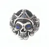 925 Solid Sterling Silver Ring Punk Skull Biker Finger Ring
