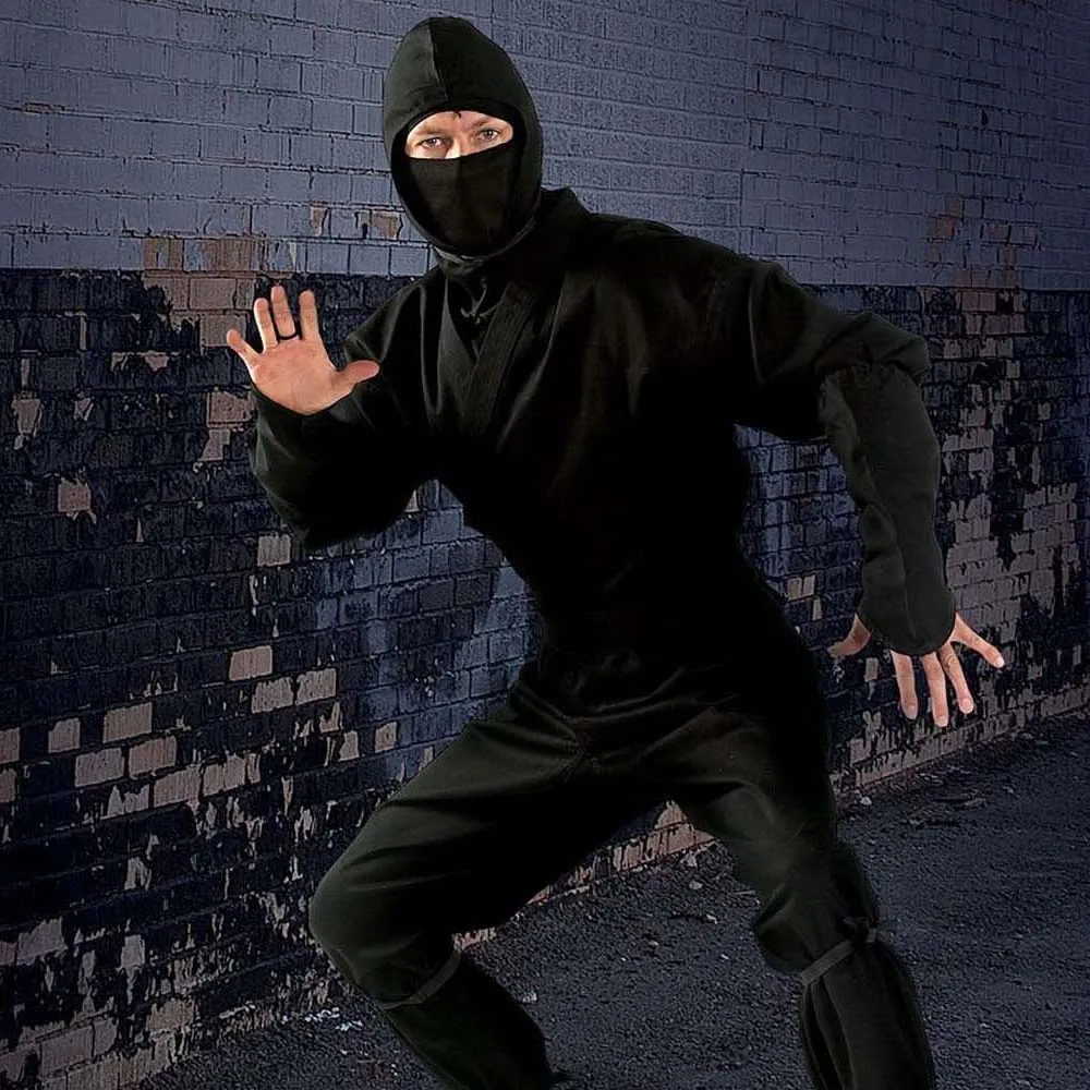 Authentic Ninja Costume Real Ninja Uniform 14oz by Kage Ninja Gear Free Black Belt