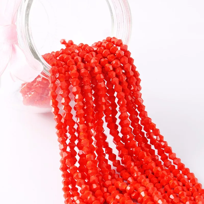 Fashion Accessories 2mm 3mm 4mm 6mm 8mm Bicone Crystal Bead Glass Bead