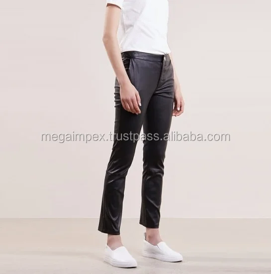 New Custom Men Leather Pants Slim Fit Black Men's 100% High Grade Soft ...