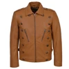 Wholesale Classic Spring Black Pure Jaket Leather Men Wear Leather Jacket