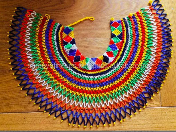 Beaded Ethnic Zulu Style Necklace - Buy Multi Layer Bead Necklace ...