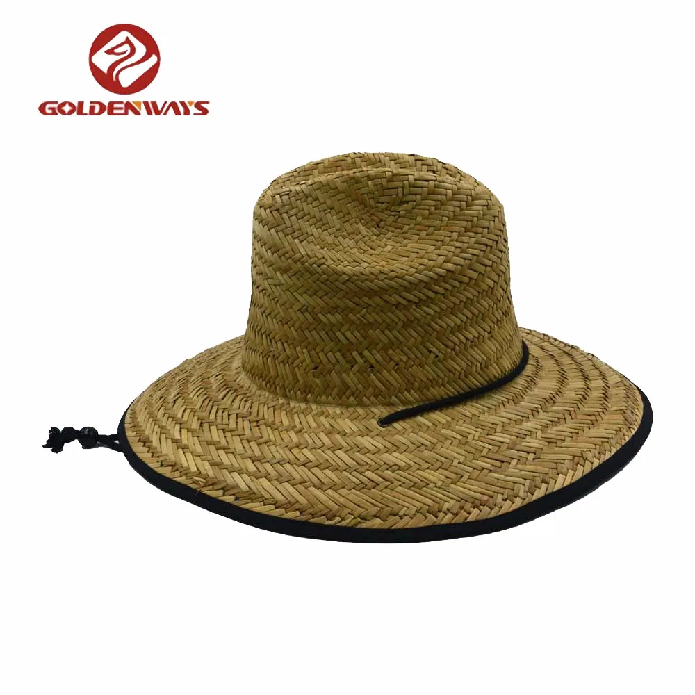 Mens Summer Fishing Surf Straw Hat With Logo Buy Surf Straw Hat,Straw