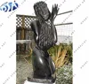 black sitting polished lady modern art status