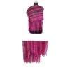 Handmade 15 Strips Silk Sari Shawl, Vintage Silk 15 Strips Beautiful Scarves