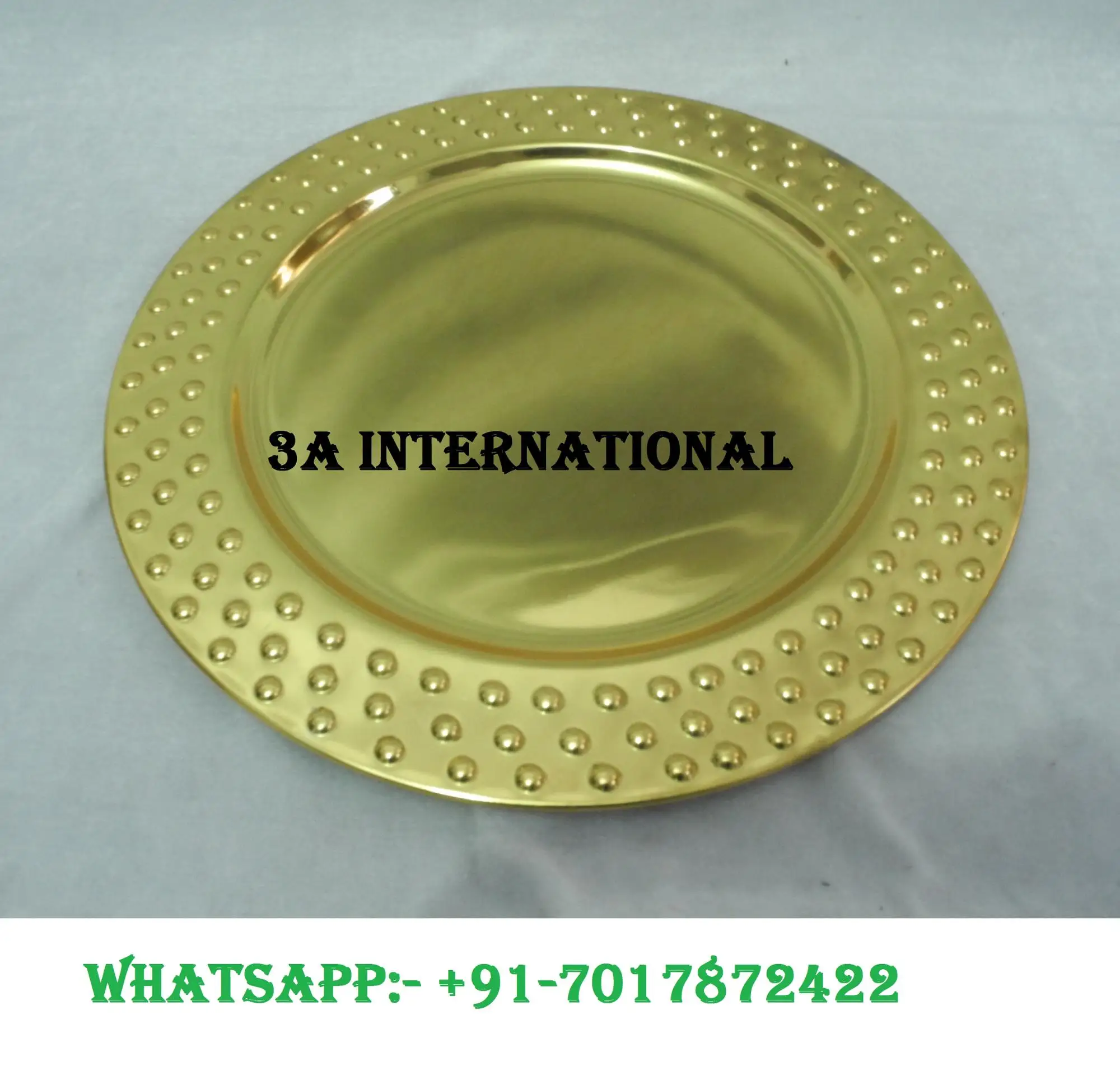 Round Brass Gold Charger Plates Wholesale Buy Round Brass Gold