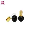 Paris mysterious black ball shape fancy essential oil cosmetic dropper glass bottle