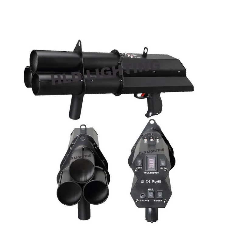 Hand Hold Electric Confetti Shooter Rechargeable 3 Heads Shots Confetti