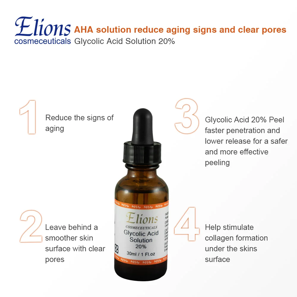 20 Glycolic Acid Chemical Peel Hyperpigmentation Treatment Aha Serum For Face Buy