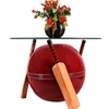 Cricket Bat And Bowl Shaped Center Table
