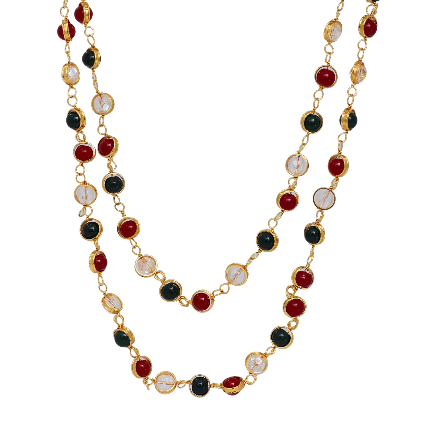 multicolor stone chain