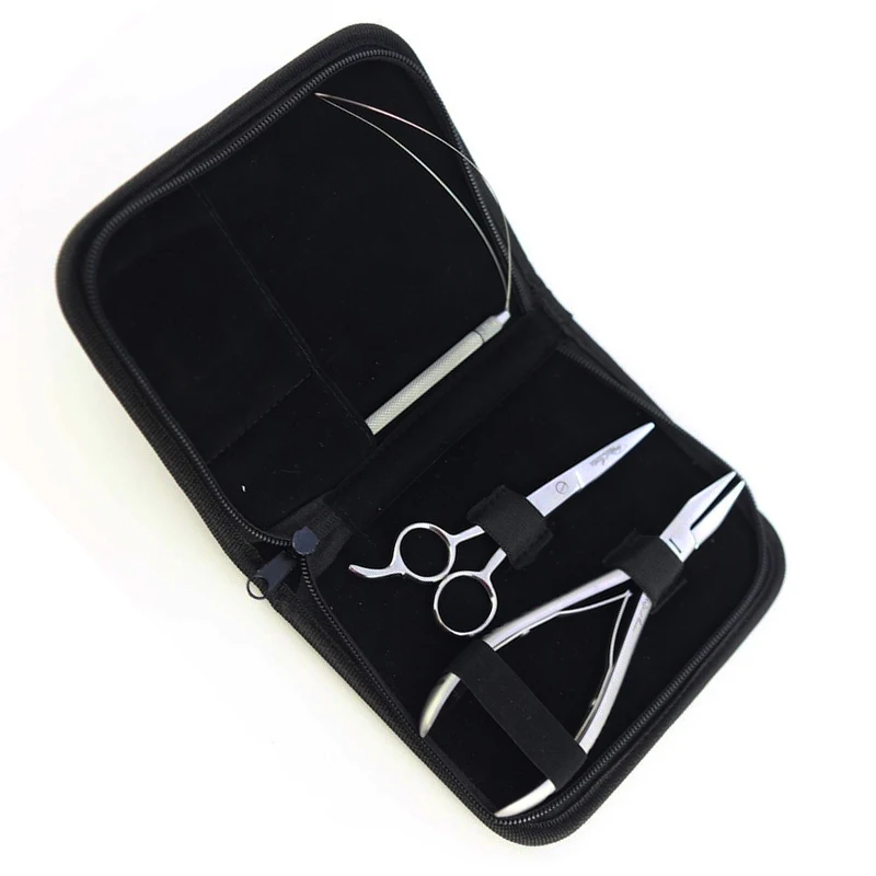 3 Pieces Professional Hair Extension Pliers Kit With Crotchet Needle