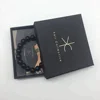 cheap black square cardboard bangle bracelet jewelry paper packing box