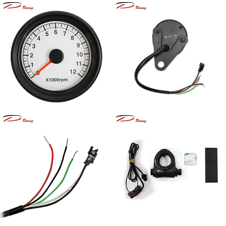 60mm Motorcycle Waterproof Rpm Tachometer Gauge - Buy Motorcycle Parts