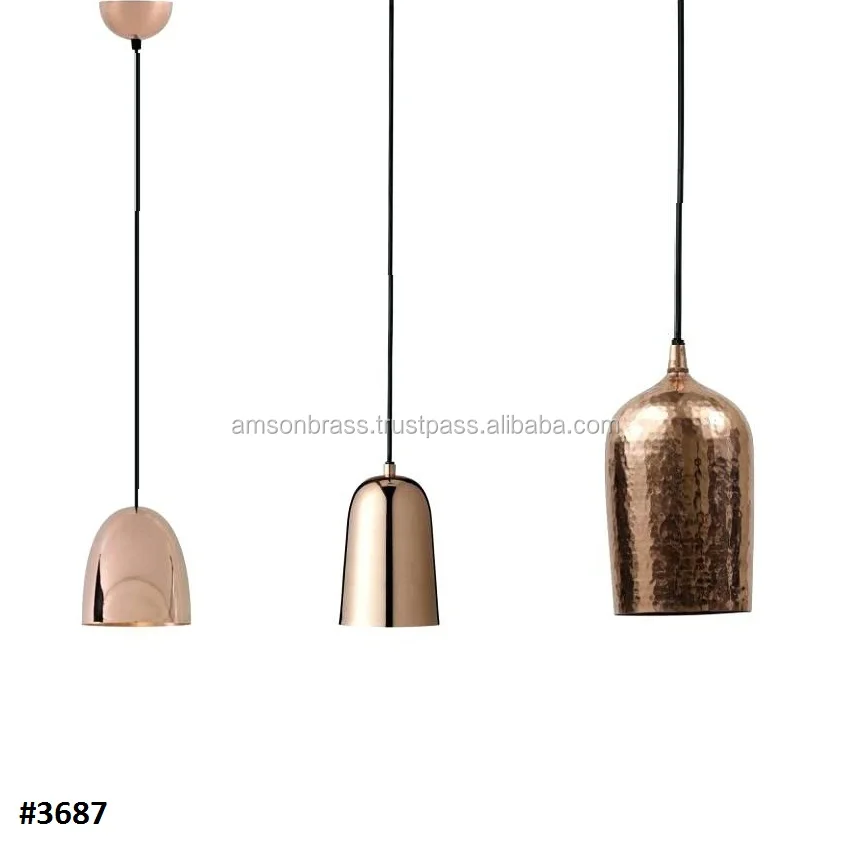 Hand Hammered Shiny Copper Pendant Lighting Hand Hammered Shiny Copper Pendant Lighting