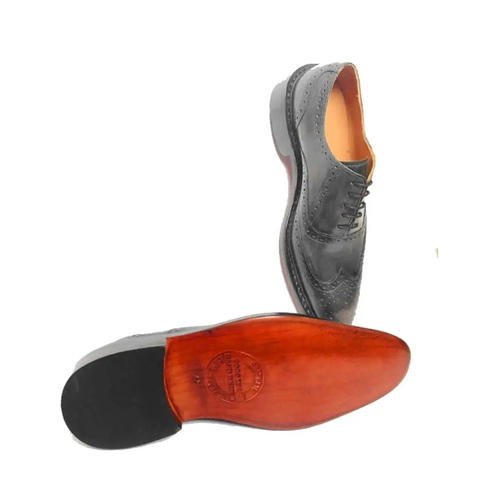 PATINA GOODYEAR WELTED обувь Ручная роспись и ручная работа-Woodgrain Finish Oxford обувь для мужчин-ручная работа-роскошный