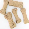 6mm Braded Braid 6 Ply Twine 3 Strands Braided Hemp Cotton Macrame 5mm Manila Jute Flat Sisal Rope 8mm Free Shipping