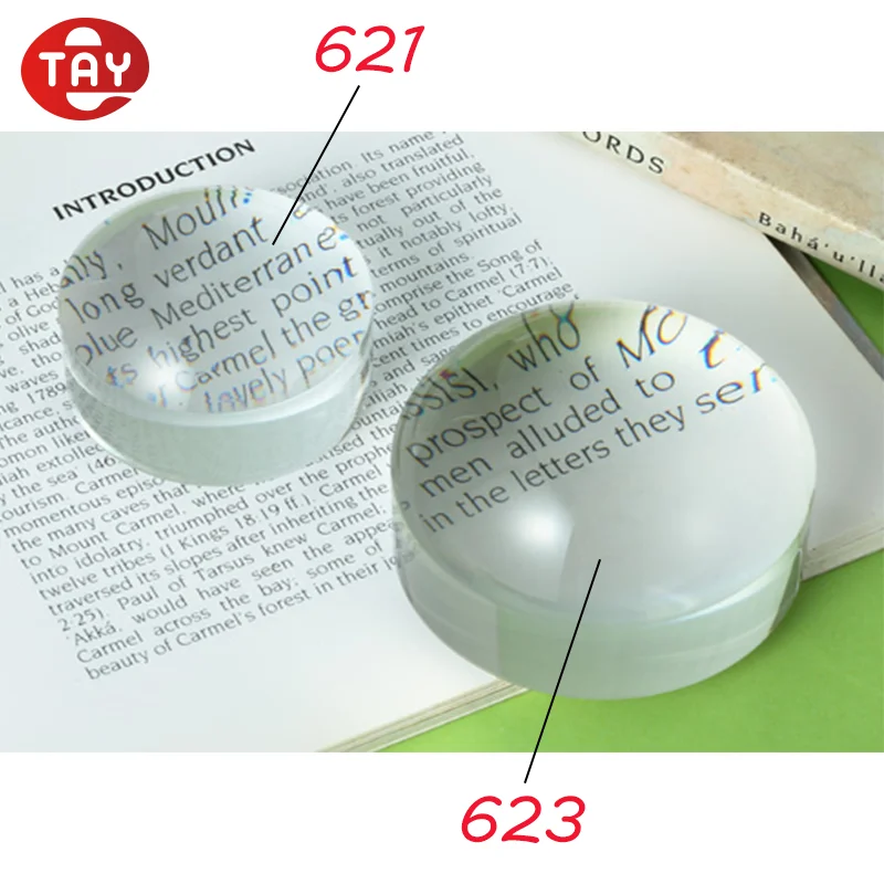 crystal dome magnifying glass to enlarge prints