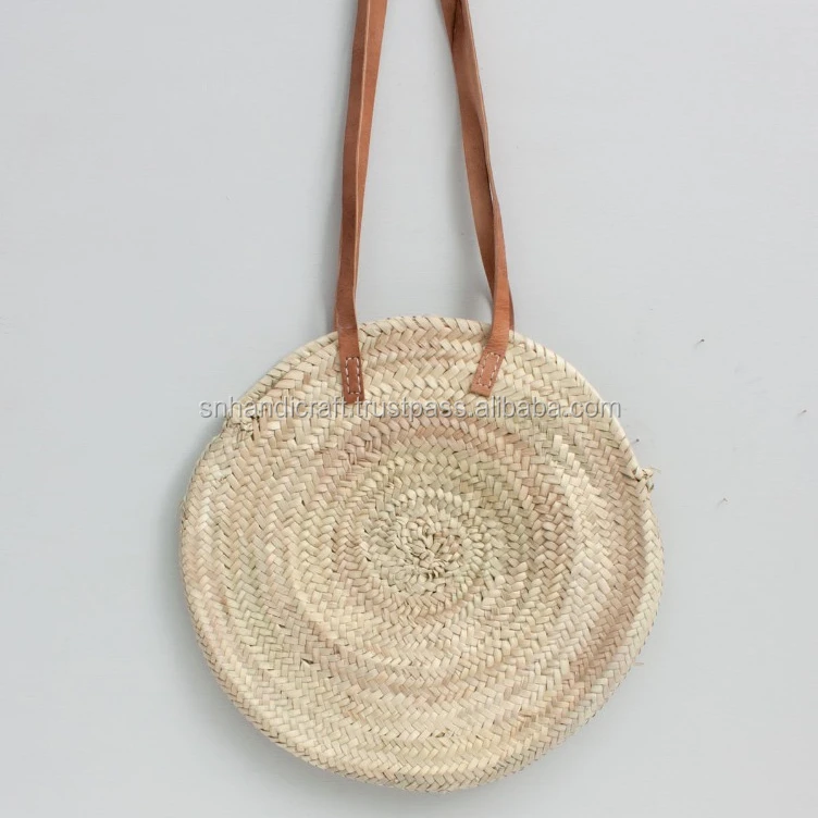 woven circle bag