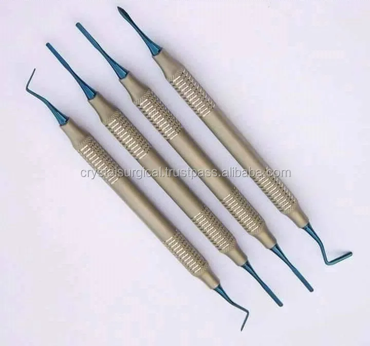 Titanium Coating Dental Composite Plastic Filling Instruments