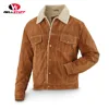 Varisty jacket with leather sleeve for men
