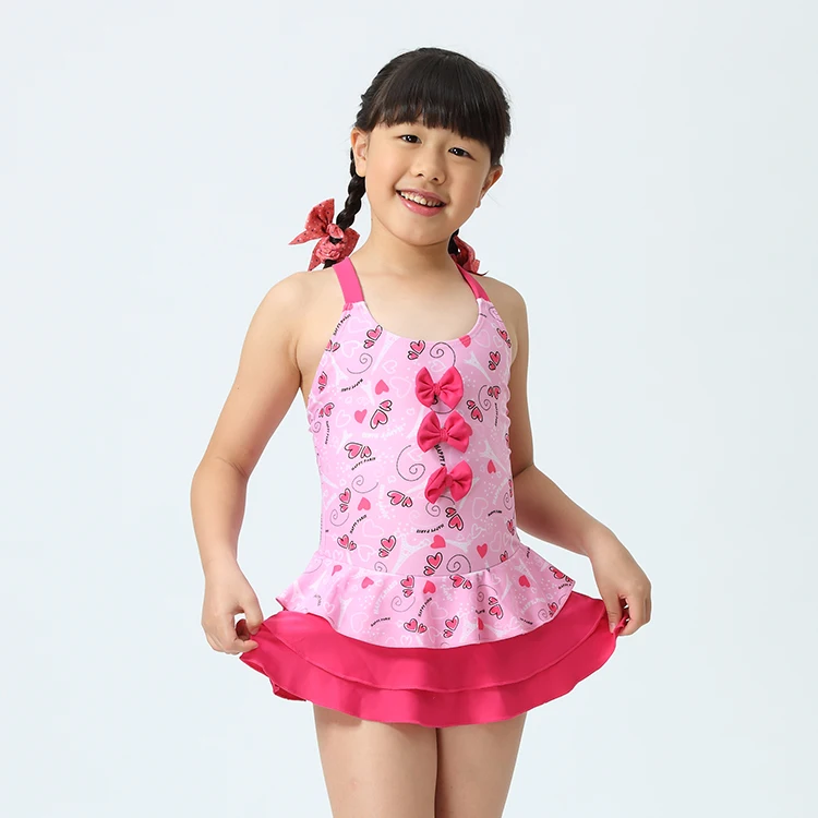 Kids Dresses Swimsuits Girls Swimwear Child Cute One Piece Swimsuit