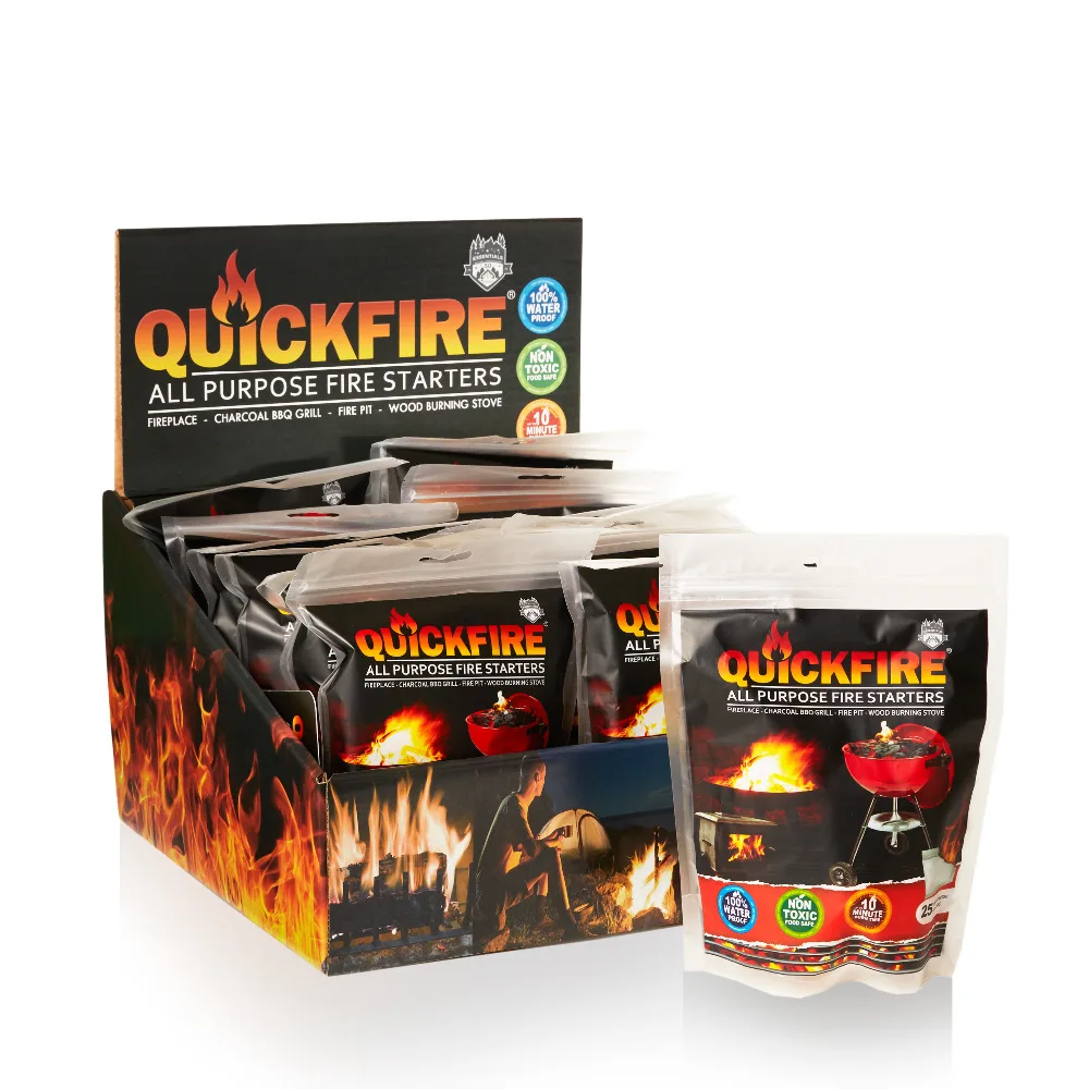 Quickfire All Purpose Firestarter For Wood Stove Fireplace