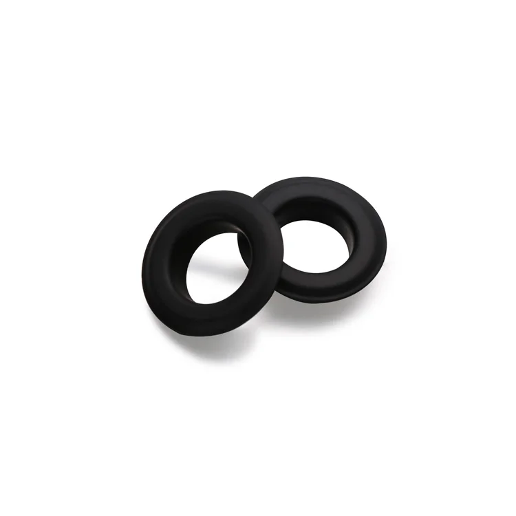 High quality matt black custom logo brass grommets metal eyelets for boots