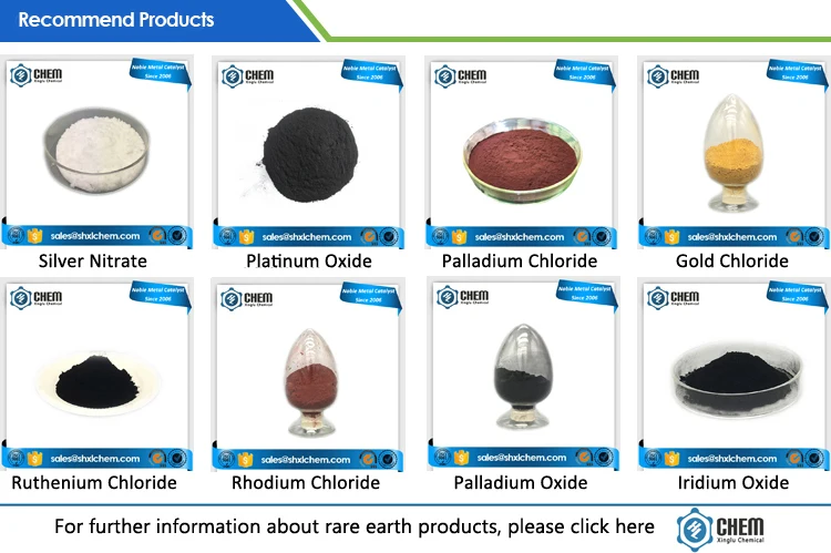 China manufacture Rhodium Chloride powder
