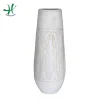 white glazed ceramic vases