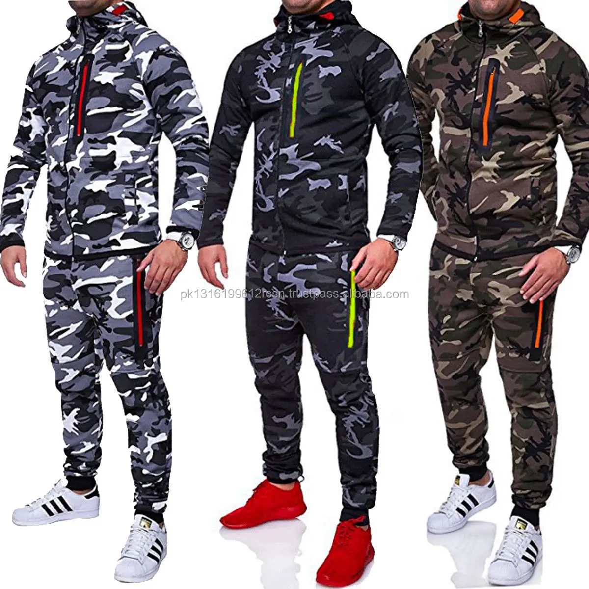 Camouflage Tracksuit / Army Gym Suits - Buy Workout Hoodies And Bottoms ...