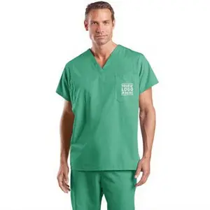 CornerStone Reversible V-Neck Scrub Top - 65% polyester & 35% cotton, has chest pockets on both sides and comes with your logo CornerStone Reversible V-Neck Scrub Top - 65% polyester & 35% cotton, has chest pockets on both sides and comes with your logo