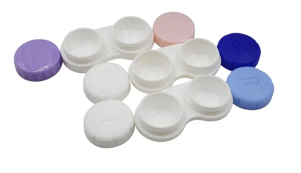 EUGENIA new design case for contact lenses high quality lens cleaner set plastic Contact Lens Cases