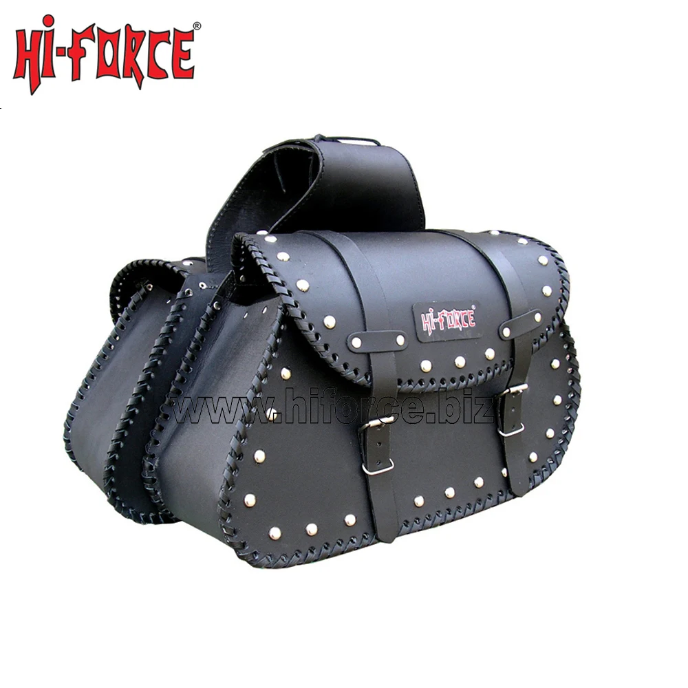 1 Pair High Quality Pu Leather Motorcycle Side Storage Luggage Saddle