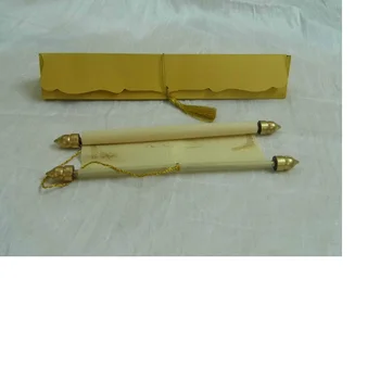 Blank Scroll Invites Available With Scroll Rods Tassels Un Printed