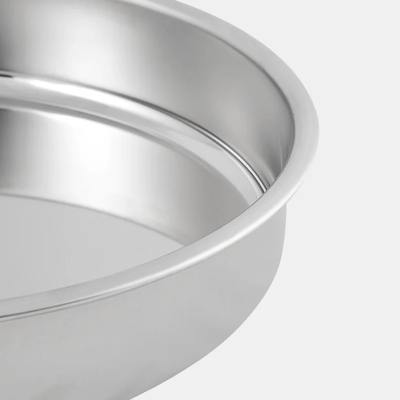 Eco Friendly Inox Stainless Steel 18/10 Round Baking Tray 36cm Diameter