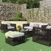 Eagle Collection - Hot selling Synthetic PE rattan living sofa set garden outdoor furniture