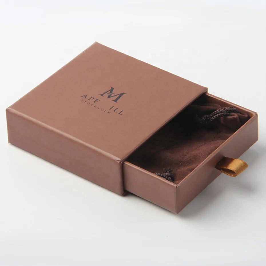 custom logo jewelry pouch and box