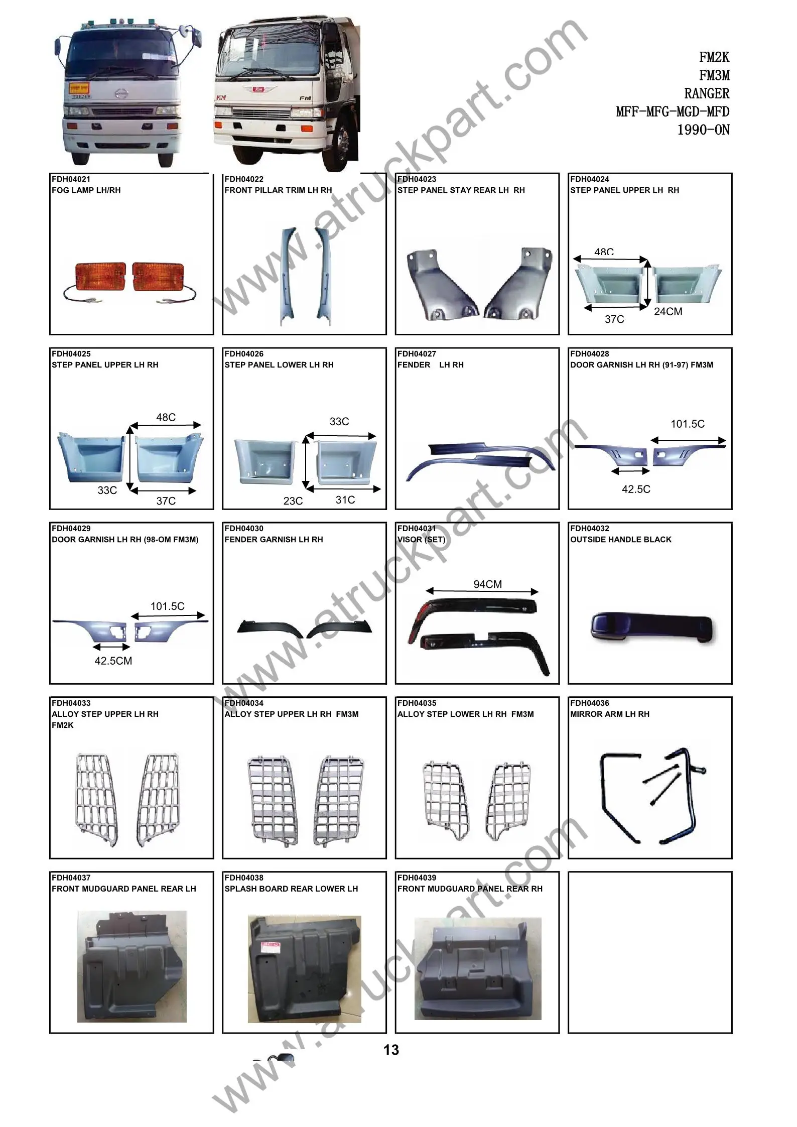 HINO FM3M FM2K PARTS 2.JPEG