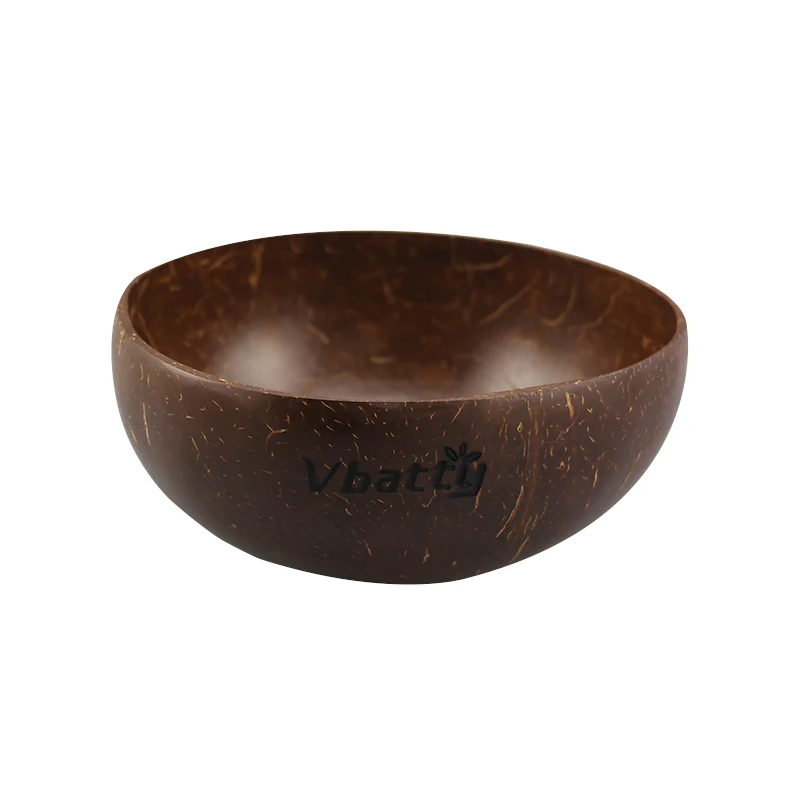 100 Nature Eco Friendly Salad Bowl Thailand Coconut Shell Soup Bowl