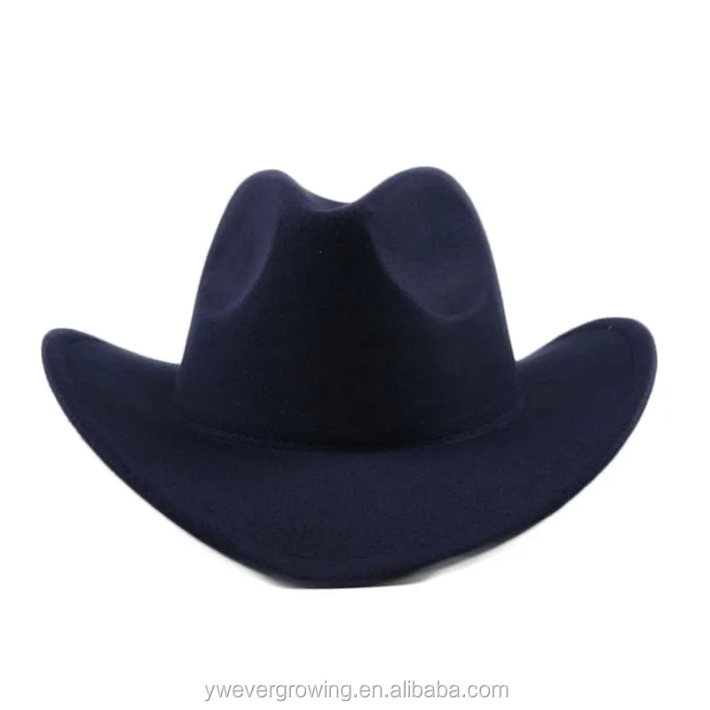 Wholesale Plain Wool Felt Cowboy Hat 
