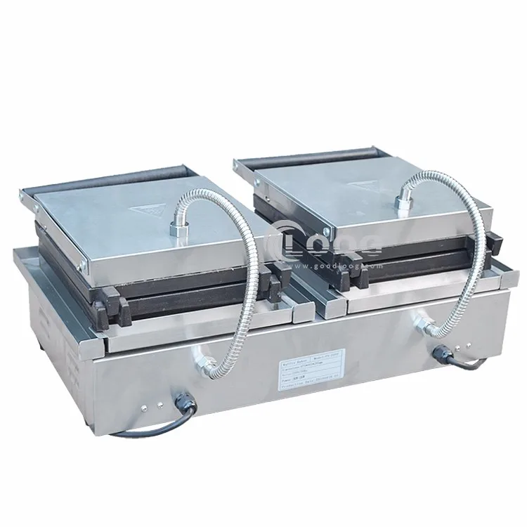 New Arrival Double Plates Commercial Cast Iron Waffle Maker Electric