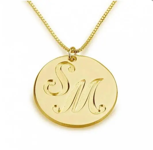 necklace for girlfriend with initials