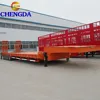 120t and 150tons gooseneck 4 line 8 axles low loader lowboy lowbed low bed semi trailer factory