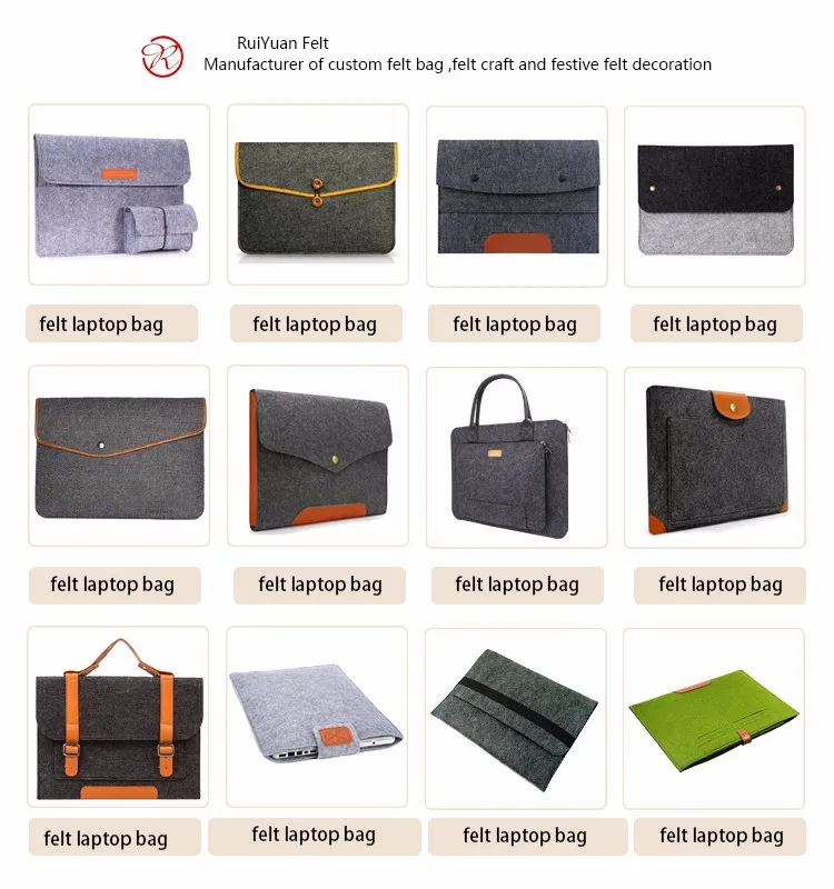 13 13.3 Felt Laptop Bag Arcshaped Felt Laptop Sleeve Ultra Light Slim