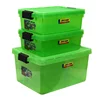 Plastic compartment transparent kitchen food box outdoor storage box plastic