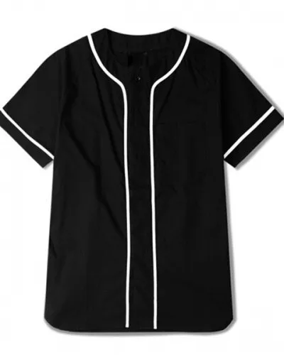 Custom Team Baseball Jersey Design Black And White - Buy Team Baseball ...