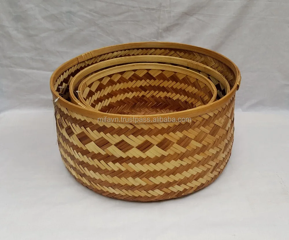 Open Weave Water Hyacinth Basket/ Ecofriendly Material Water Hyacinth